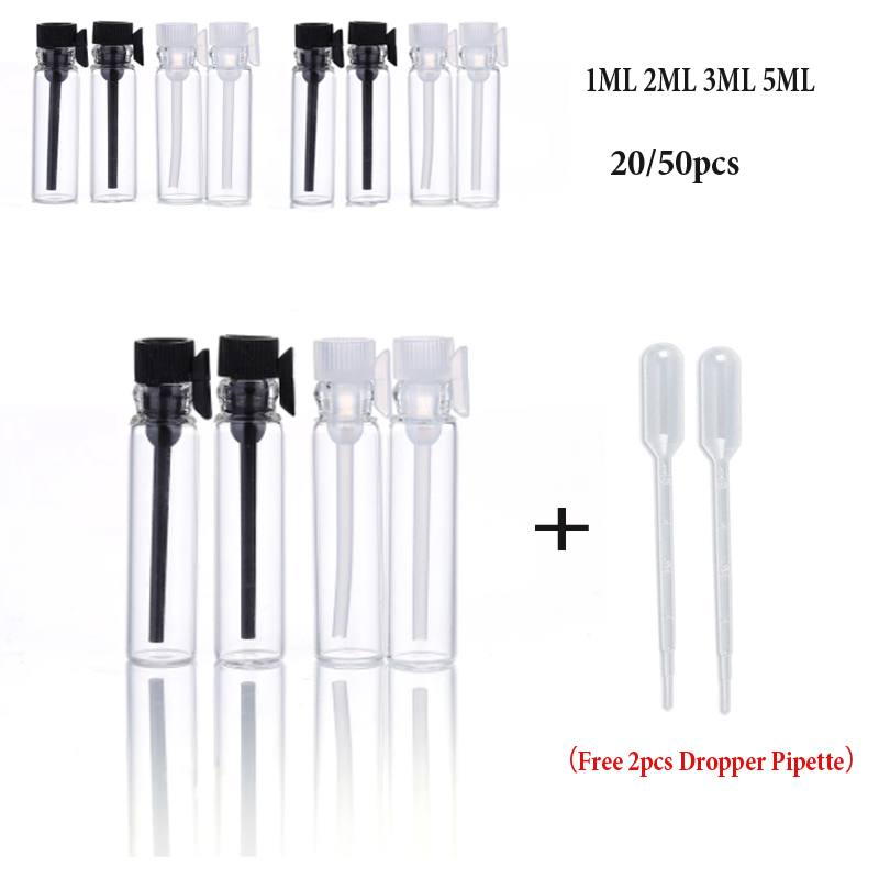 20/50pcs 1/2/3ml Empty Clear G - Perfume Fragrance Lab ulasan dan harga