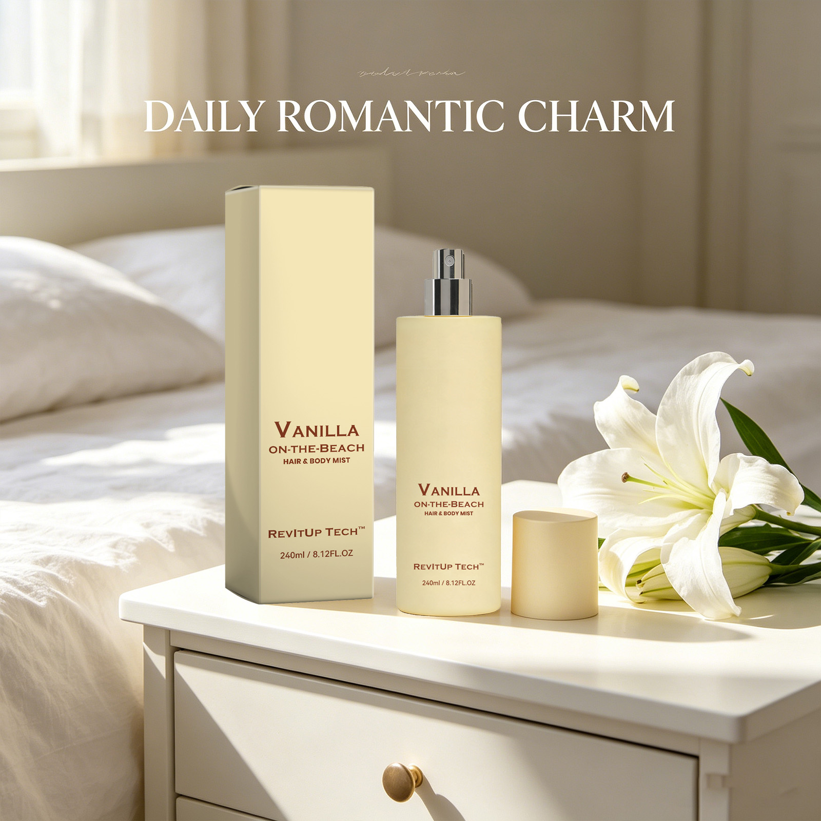 Vanilla Hair & Body Mist Moist - Perfume Fragrance Moisturizer ulasan dan harga
