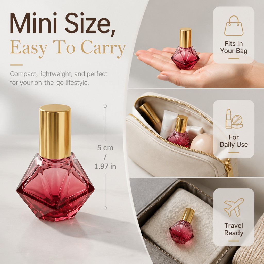 7ml Empty Diamond-Shaped Color - Perfume Imperium Fragrance World ulasan dan harga