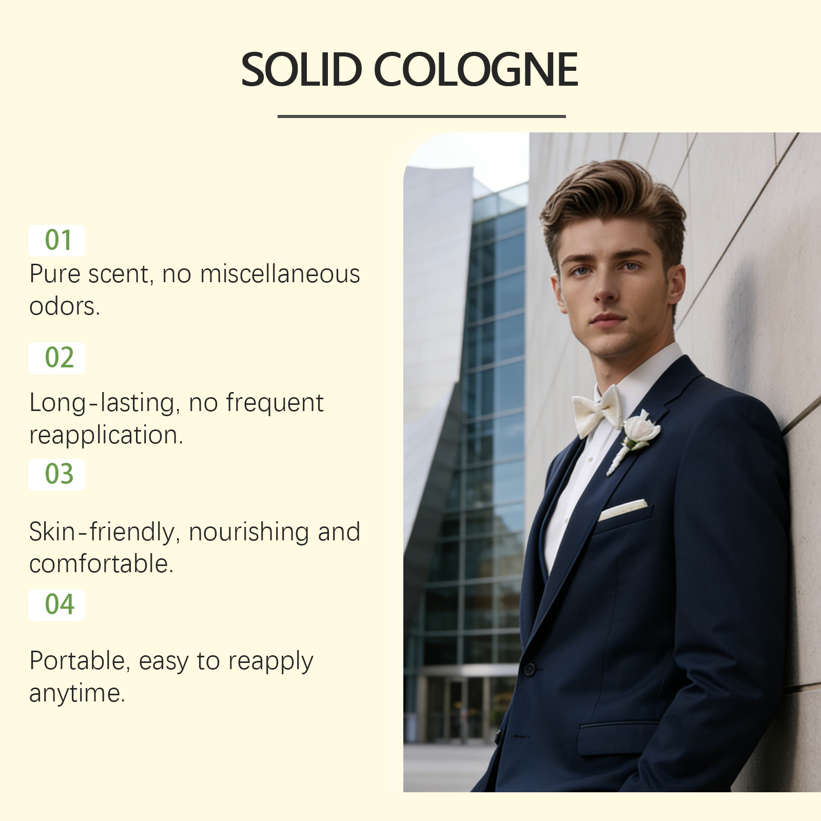 4In1 Pheromone Solid Cologne W - Perfume Fragrances ulasan dan harga