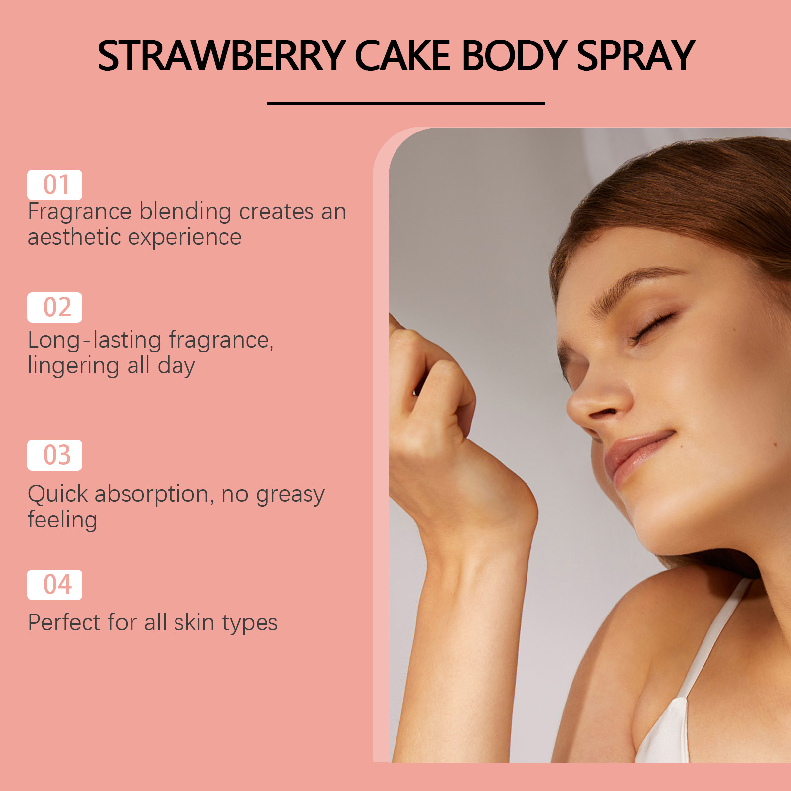 Roxelis Strawberry Cake Body M - Fragrance Perfume Spray ulasan dan harga