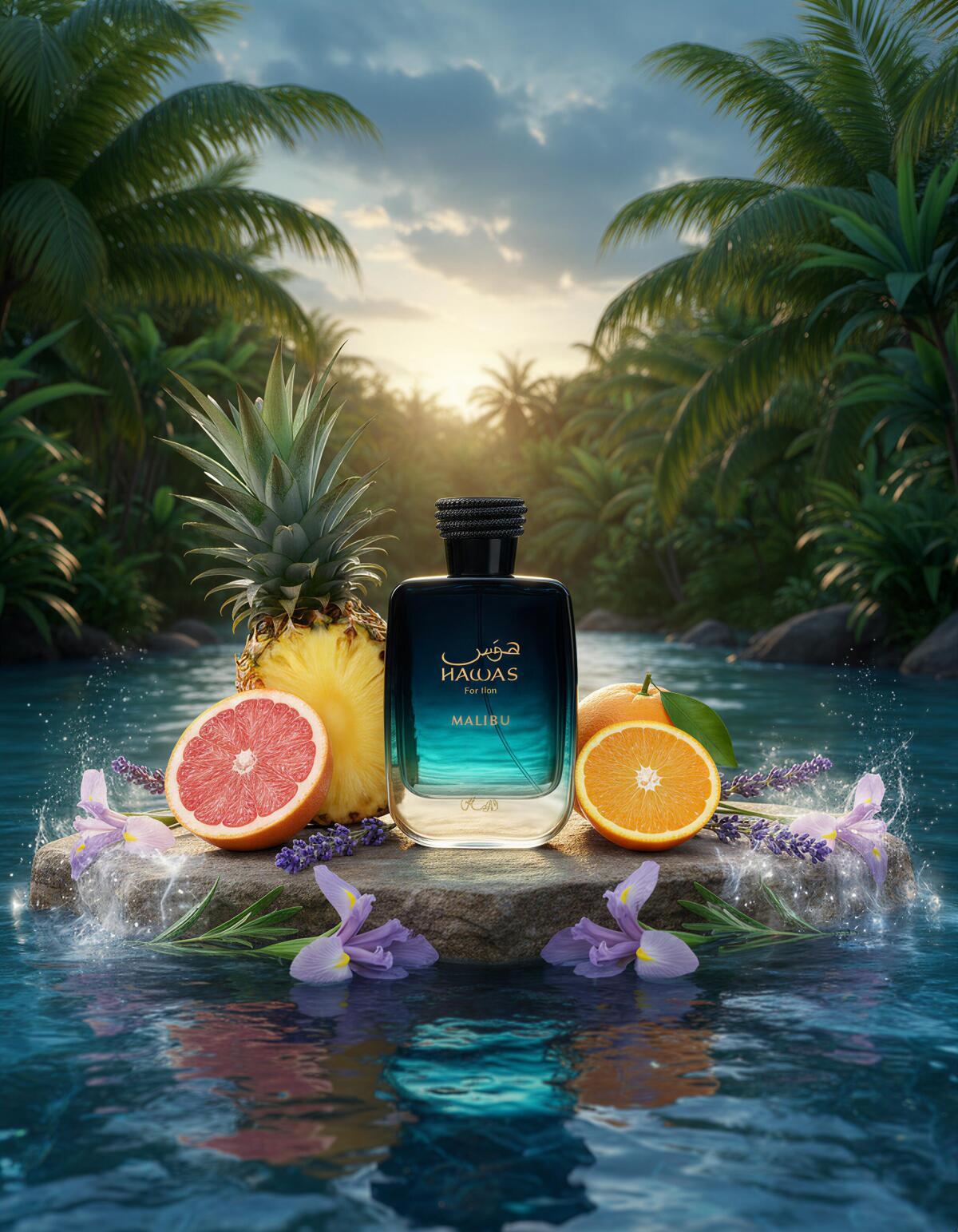Rasasi Hawas Malibu For Him ED - Perfume Fragrance Blue ulasan dan harga