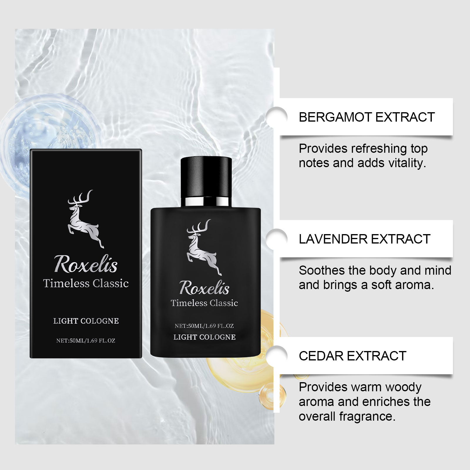 Charm Classic Cologne For Men  - Perfume Alcohol Fragrance ulasan dan harga